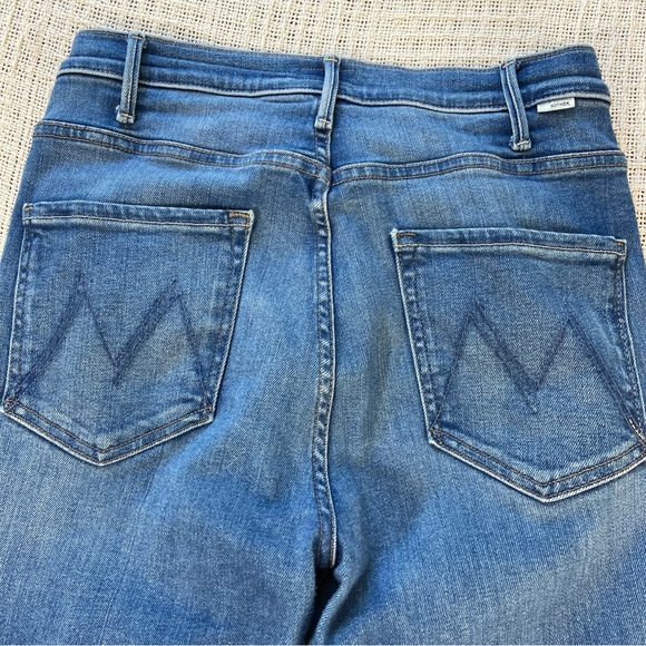 MOTHER 30 The Hustler Meet Cute Ankle Fray Cropped Crop Flare Jeans flared flare - Picture 9 of 12